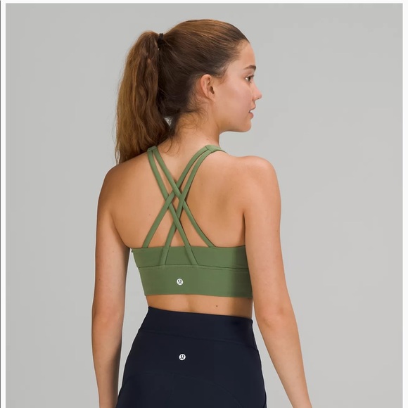 LULULEMON bra top - high neck + criss cross back - Picture 3 of 4